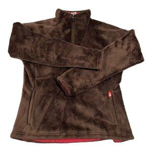 The North Face Women’s Brown Fleece 1/4 Zip‎ Pullover Jacket Size Medium ECU